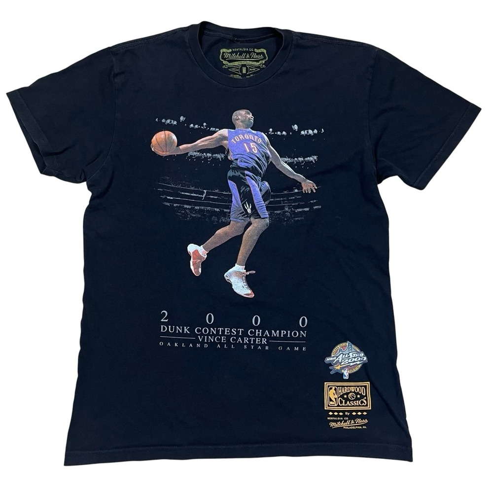Mitchell & Ness Basketball T-shirt Size M Vince Carter #15 2000 Dunk Contest NBA